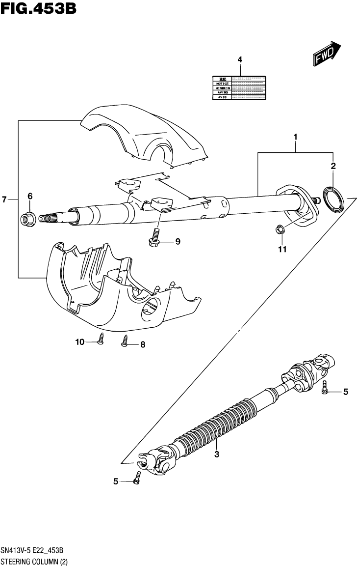 Steering Colum - Diesel