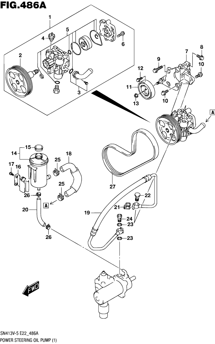 Power Steering Pump - LHD