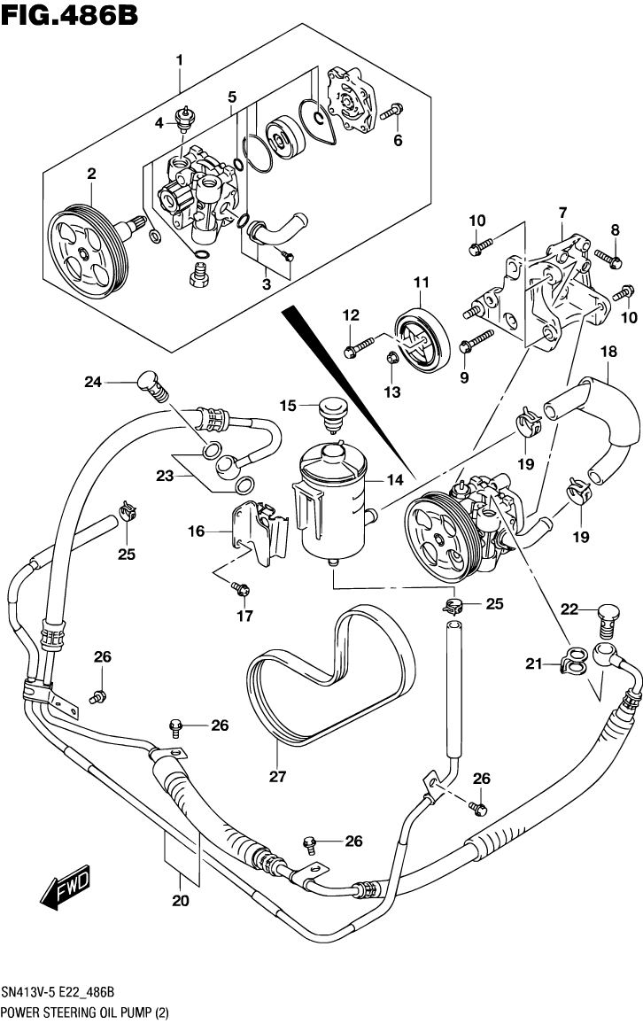 Power Steering Pump - RHD