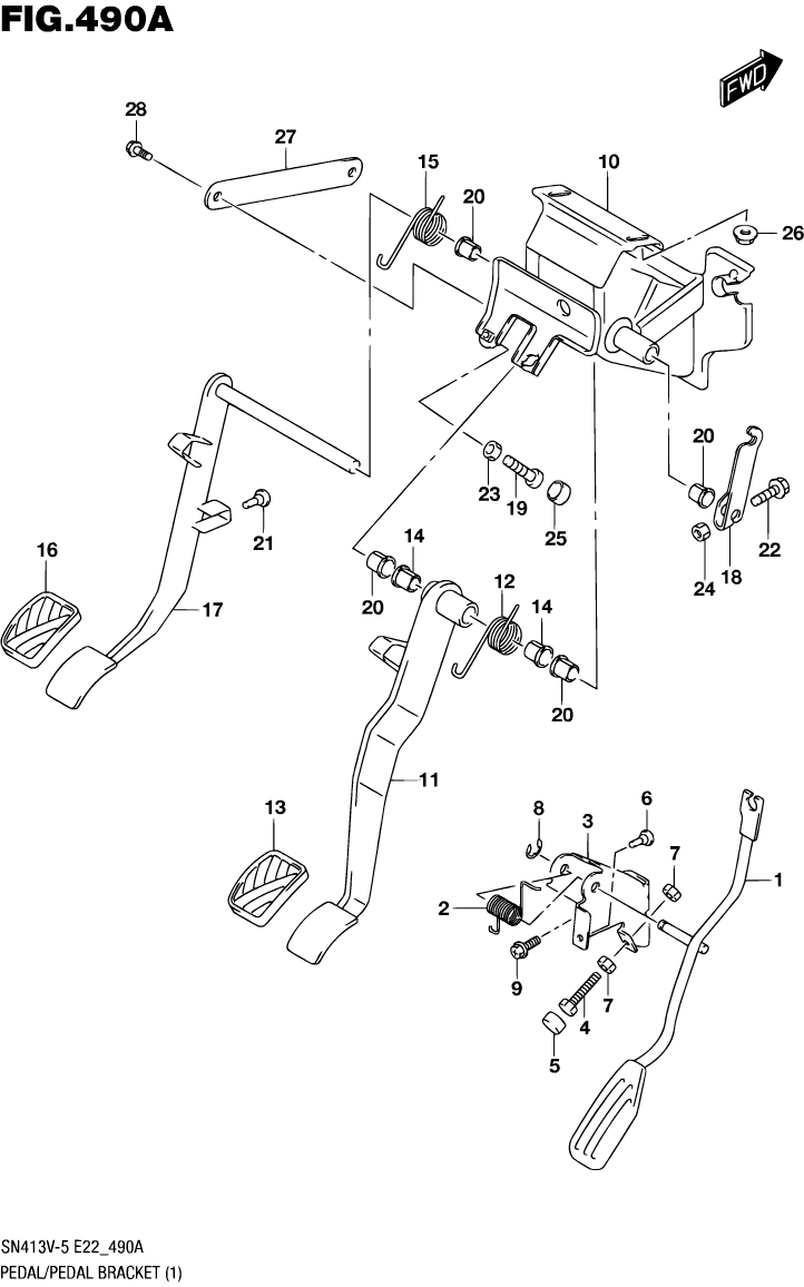 Pedal Bracket - LHD MT