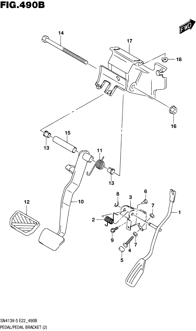 Pedal Bracket - LHD AT