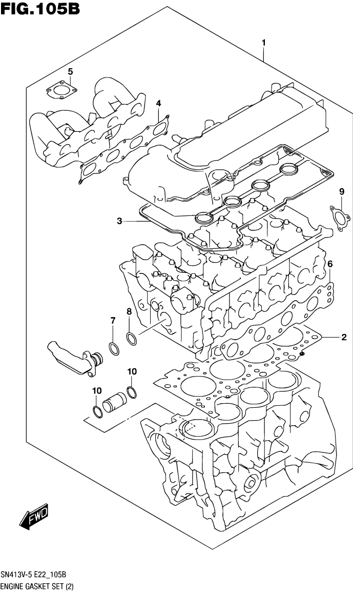Engine Gasket Set - No VVT