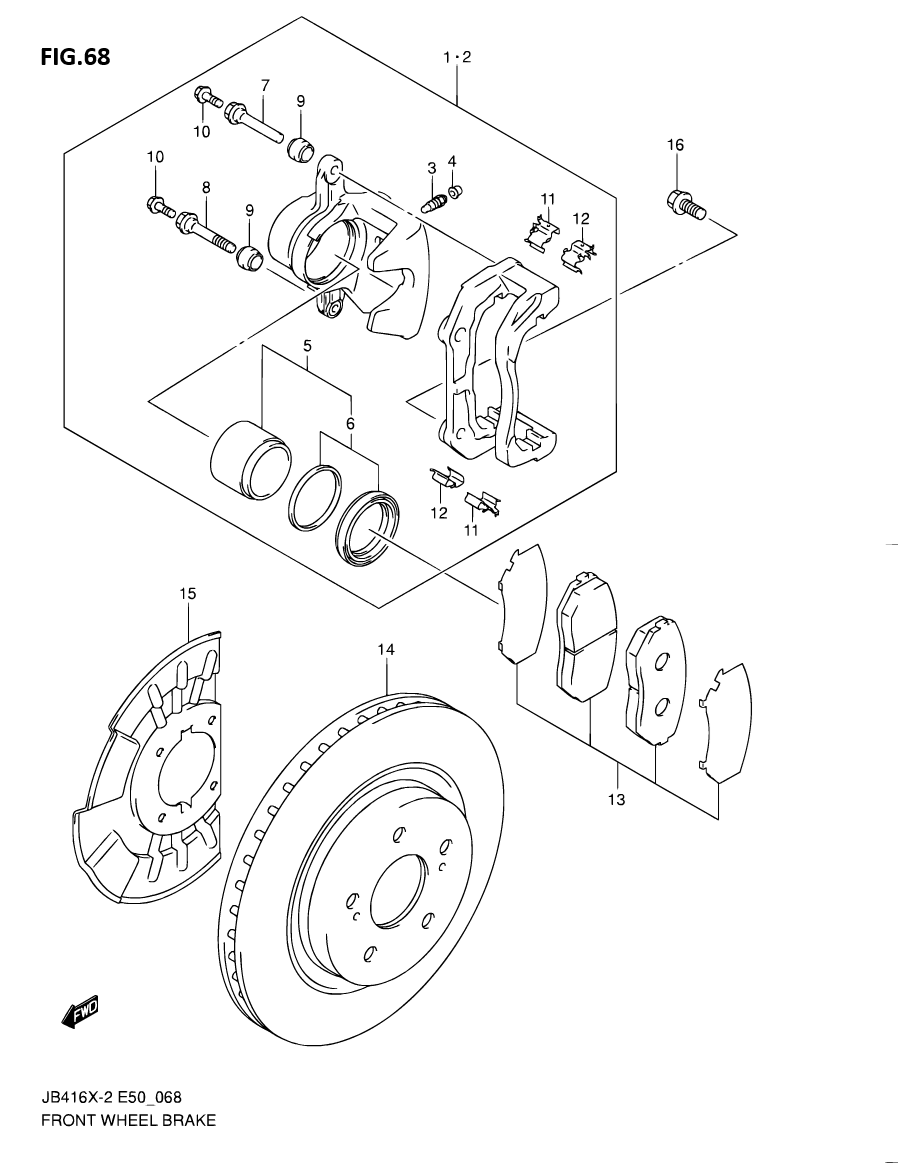 Front Wheel Brakes