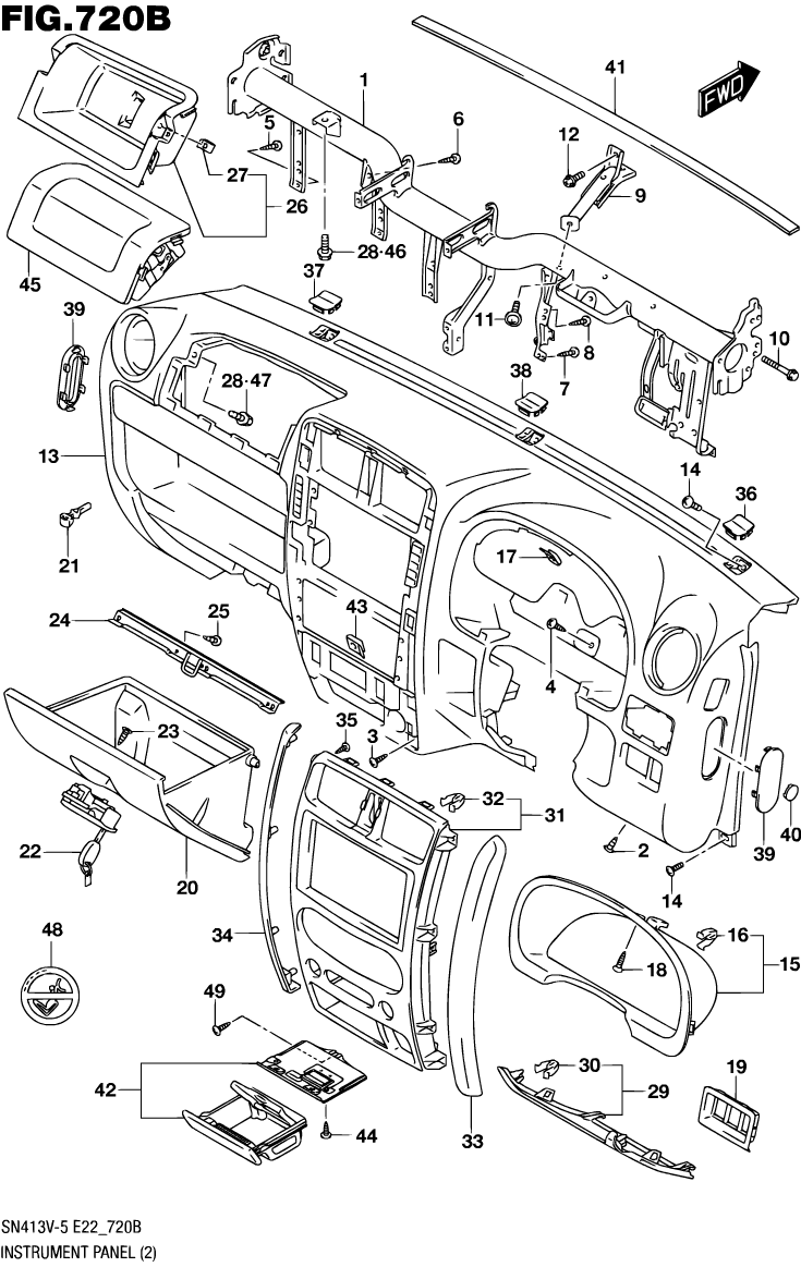 Instrument Panel - RHD