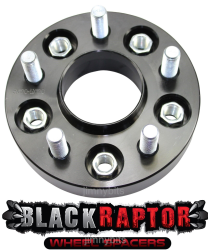 Black Raptor Jeep Wrangler JK (2007 on) 30mm Aluminium Wheel Spacer - Single