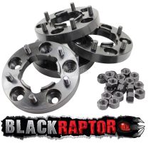 Black Raptor Hubcentric 30mm Aluminium Land Rover Wheel Spacers