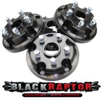 Black Raptor Land Rover Discovery Wheel Adaptors for L322 & Sport Rims 72.5mm CB - Set of 4