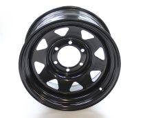 17" x 8" Black ET5 Modular Steel Wheels 6x114.3 Fits Nissan Navara D40 / D23