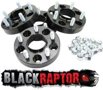 Black Raptor 30mm Hubcentric Aluminium 5x114.3 Wheel Spacers 67.1mm Centre Bore