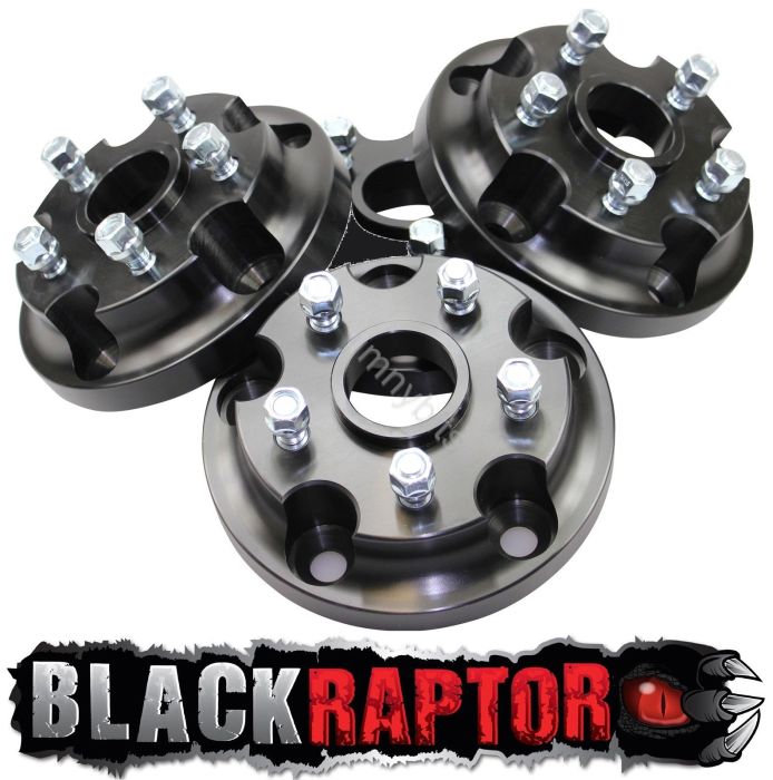 Black Raptor 40mm Aluminium Land Rover Discovery 1 one Wheel Spacers 90 110 