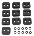 10x Double Hole M6 Molle Panel Mounting Plates
