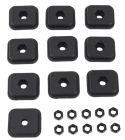 10x Single Hole M6 Molle Panel Mounting Plates