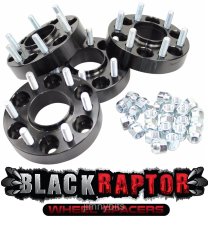 Black Raptor Ford Ranger 30mm Hubcentric Wheel Spacers -1999 - ON - Set of 4