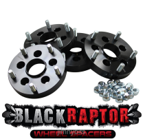 Black Raptor 30mm Range Rover P38 to Defender (83 to 14) Wheel Spacer Adaptors - Set of 4