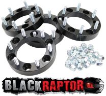Black Raptor Nissan Navara D21 & D22, 30mm Aluminium Wheel Spacers - Set of 4