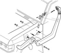 Isuzu Trooper / Monterey Snorkel Kit Raised Air Intake Fits Years 1992 to 2004