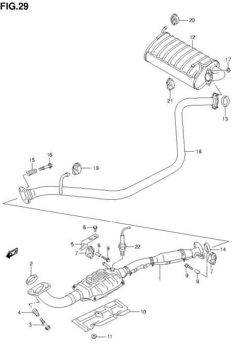 SUZUKI Genuine Muffler Joint Gasket For Jimny – Part Number 14699-73001, Fits 1985-1995 Models