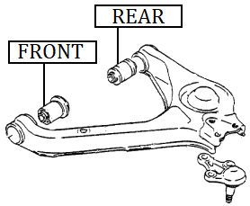 Detroit Axle Front Lower Driver Side Control Arm With Ball Joint For Suzuki Grand Vitara 2006-2013